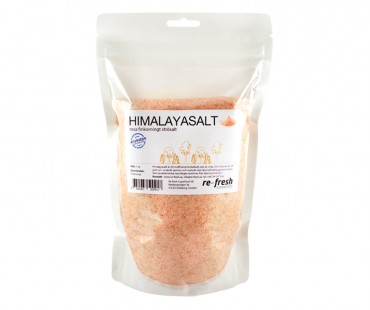 Himalaya salt - finkornigt strösalt, Re-fresh Superfood. 1 kg