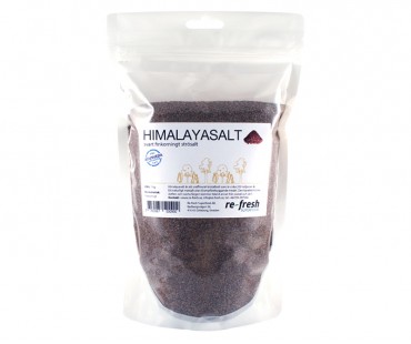 Himalaya salt - svart finkornigt strösalt, Re-fresh Superfood. 1 kg