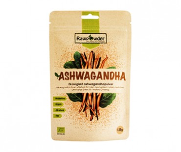 Ashwagandha EKO, Rawpowder. 125 g 