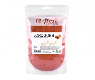 Jordgubbspulver, Re-fresh Superfood, 125 g