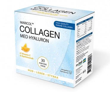 Collagen Hyaluron + C-vitamin, Re-fresh Superfood. BOX med 30 sticks