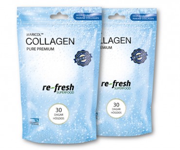 Collagen pure Premium powder, Re-fresh Superfood. 30 dagar högdos, 2-PACK.