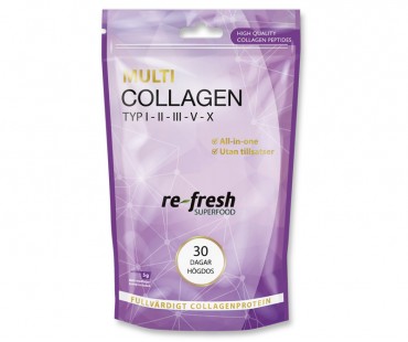 Multi Collagen, Re-fresh Superfood. 30 dagar högdos
