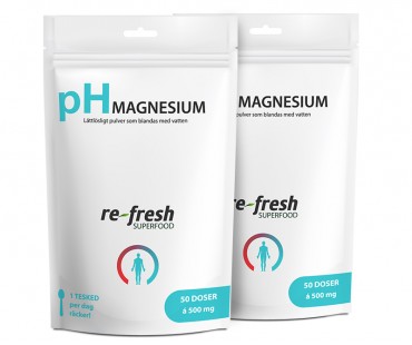 pH-magnesium, Re-fresh Superfood. 100g, 2-PACK